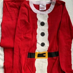 Hanna Andersson long john style Santa Pajamas